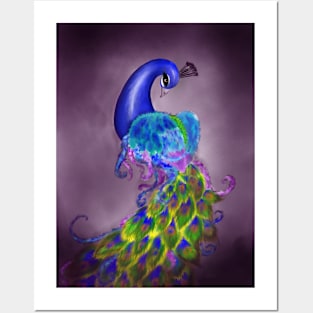 Elegant Peacock Posters and Art